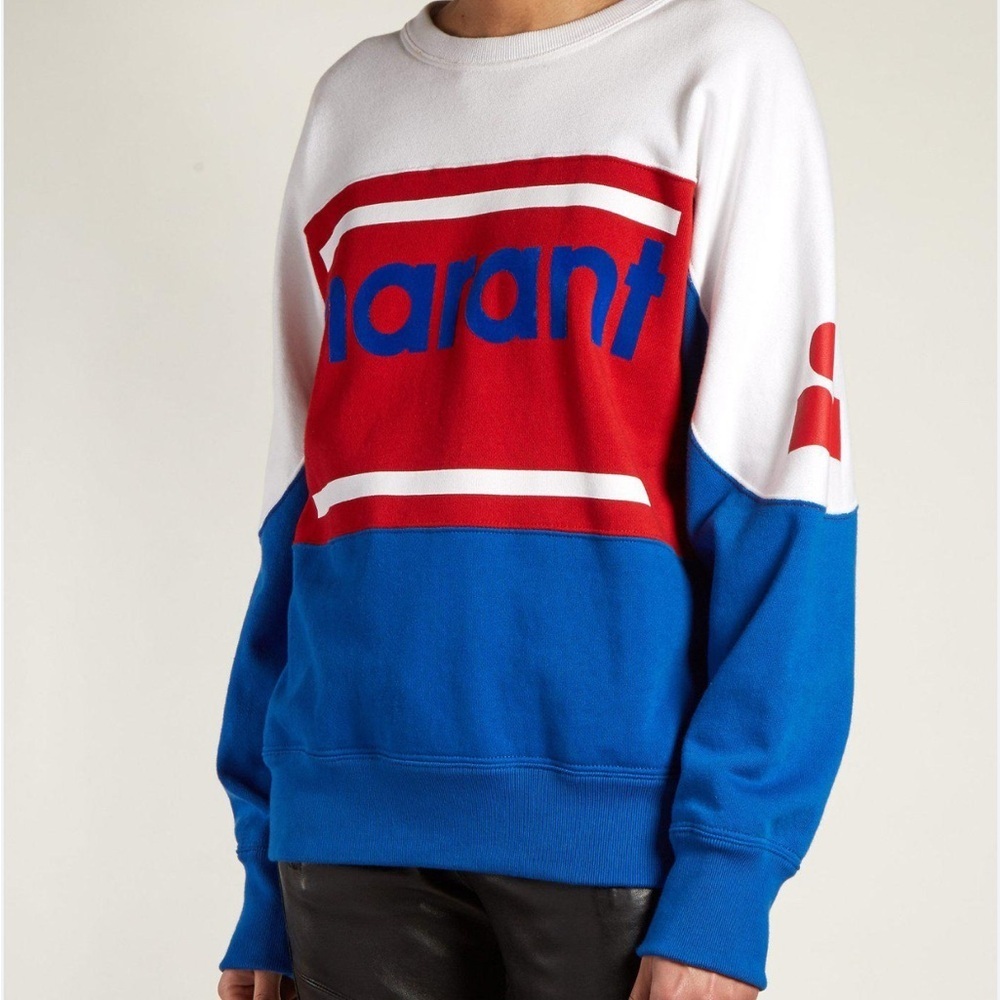 Colorblock Sweatshirt with Logo - Picture 2 of 8